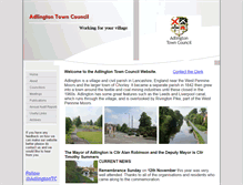 Tablet Screenshot of adlingtontowncouncil.co.uk